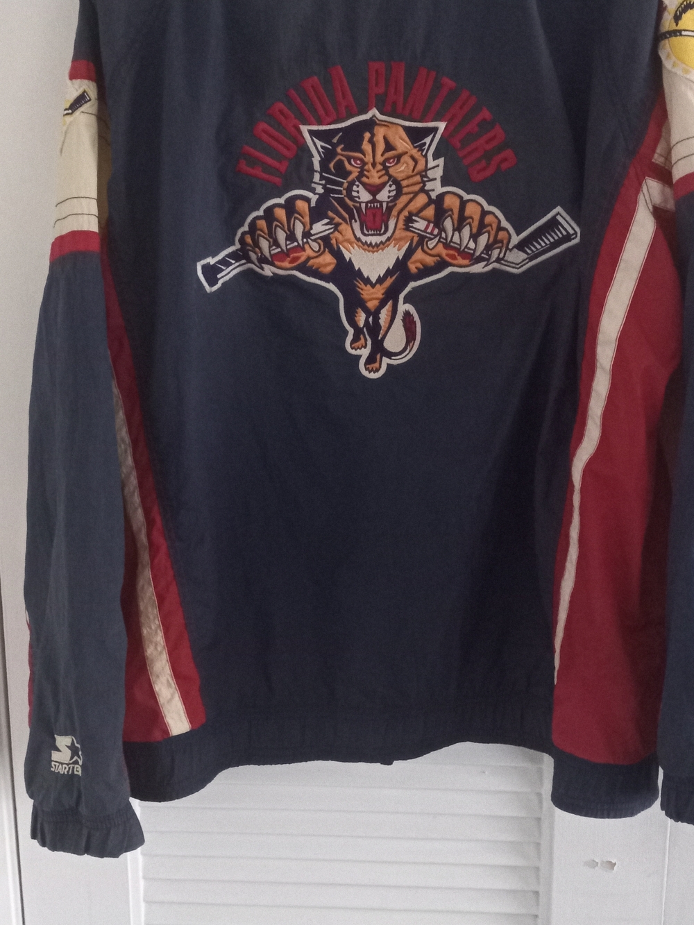 STARTER Navy and White NHL Logo Patch Jacket Label - Picture 6 of 6